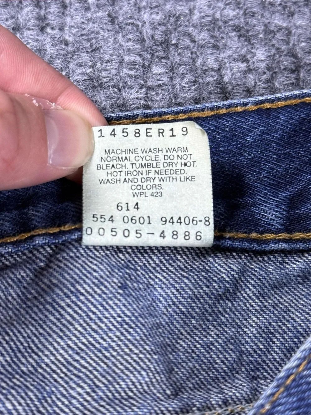 VTG 90s Levi's 505 Jeans Straight Mens 34x32 (32x33) Med Wash Blue Made in USA